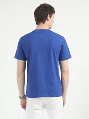 Caslay Organic Crew Neck T-shirt Royal Blue.3