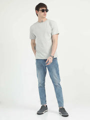 Caslay Organic Crew Neck T-shirt Stom Grey.3