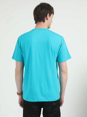 Caslay Organic Crew Neck T-shirt Teal.3