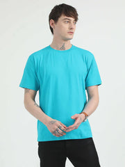Caslay Organic Crew Neck T-shirt Teal