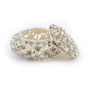 Crystal Studded Flower Enameled Jewelry Box (Big)
