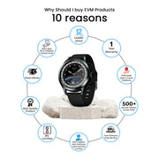 EVM EnVoke Black Smart Watch EK1235