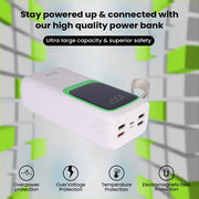 EVM Enlarge Pro White 30000MAH Power Bank EK1240