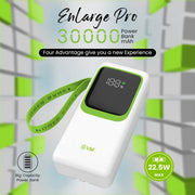 EVM Enlarge Pro White 30000MAH Power Bank EK1240