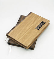 Wooden Cover Notebook Diary GC H1006