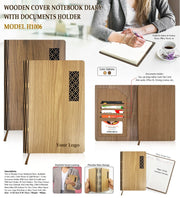 Wooden Cover Notebook Diary GC H1006