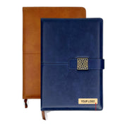 PU Leather Office Notebook Diary with Metal Design GCH 1043