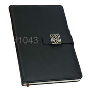 PU Leather Office Notebook Diary with Metal Design GCH 1043