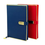 PU Leather Office Notebook Diary with Metal Design GCH 1054