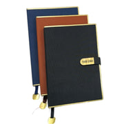 PU Leather Office Notebook Diary with Metal Design GCH 1054