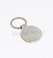 Round Shape Wooden Keychain GC H567