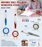 Movable Ball Pen With Spring Wire GCH 990