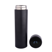 Honor Matte Black Temperature Bottle With 3 Steel Cups Gift Set EK37303
