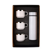 Honor Matte White Temperature Bottle With 3 Steel Cups EK37428