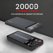 Luxcell Bind Mini 20K Power Bank with in Built Cable