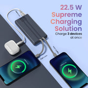 Luxcell Bind 10K Power Bank 22.5 Watt Output