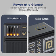 Luxcell Bind Mini 20K Power Bank with in Built Cable