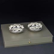 Inverted Scalloped Border Dry Fruit Bowls- Set of 2