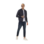 Jack & Jones Faux Suede Jacket - Navy Blue