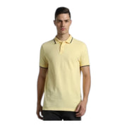 Jack & Jones Jacquard Tipping Polo - Yellow