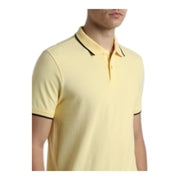 Jack & Jones Jacquard Tipping Polo - Yellow