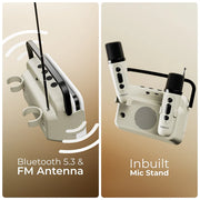 KTV Karoke TV Speaker with Dual Mics
