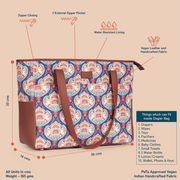 Kovil Blue Diaper Bag