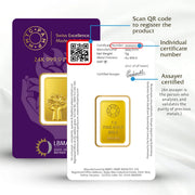 LOTUS 24K (999.9) 5 GM GOLD BAR