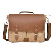 Leather Office Laptop Messenger Bag 0039 Tan Brown