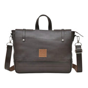 Leather Office Laptop Messenger Bag 0044 Black