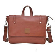 Leather Office Laptop Messenger Bag 0044 Black