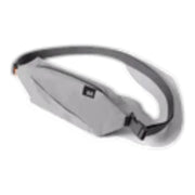 Dark Grey Flare Fanny Pack
