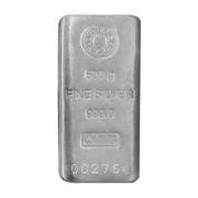 MMTC PAMP 500 GM SILVER CASTED BAR 999 PURITY