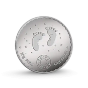 MMTC PAMP GIFT FOR NEWBORN BABY (999.9) 20 GM SILVER COIN (BLUE)