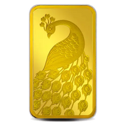 PEACOCK 24K (999.9) 10 GM GOLD BAR