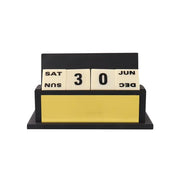 Personalised Matt Black Name Plate with Calendar, Mobile Stand and Pen Stand