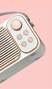 RETRO MINI Bluetooth Speaker with Karaoke Mic