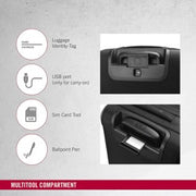 Connex, Global Softside Carry-On, Black