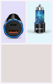 Turbo MAX with Type C & USB Output Car Charger