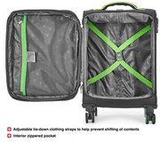 Wenger, Fiero Pro Large Softside Case, 8w, Black/Green