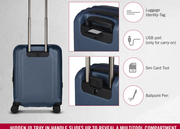Werks Traveler 6.0, 20" Freq Flyer Carry-On, Hardside, Blue