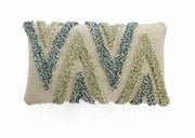 Pluchi Arrowhead Cushion Cover 30 cm X 50 cm Mint, Green & Natural