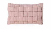 Pluchi Basket Knit Cushion Cover 30 cm x 50 cm Cameo Pink