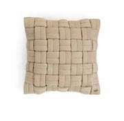 Pluchi Basket Knit Cushion Cover Sandy Brown