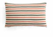 Pluchi Candy Stripes Cushion Cover Medium Grey, Natural & Blush Pink