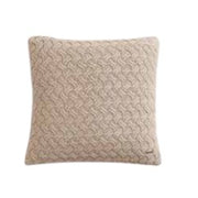 Pluchi Criss Cross Cushion Cover Light Beige Melange