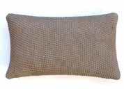 Pluchi Cushion Cover Moss Knit with Foil Print 30 cm X 50 cm Pale Whisper & Copper