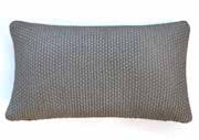 Pluchi Cushion Cover Moss Knit with Foil Print 30 cm X 50 cm Stone & Silver