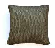 Pluchi Cushion Cover Moss Knit with Foil Print Dark Pewter & Dull Gold