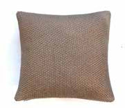 Pluchi Cushion Cover Moss Knit with Foil Print Pale Whisper & Copper